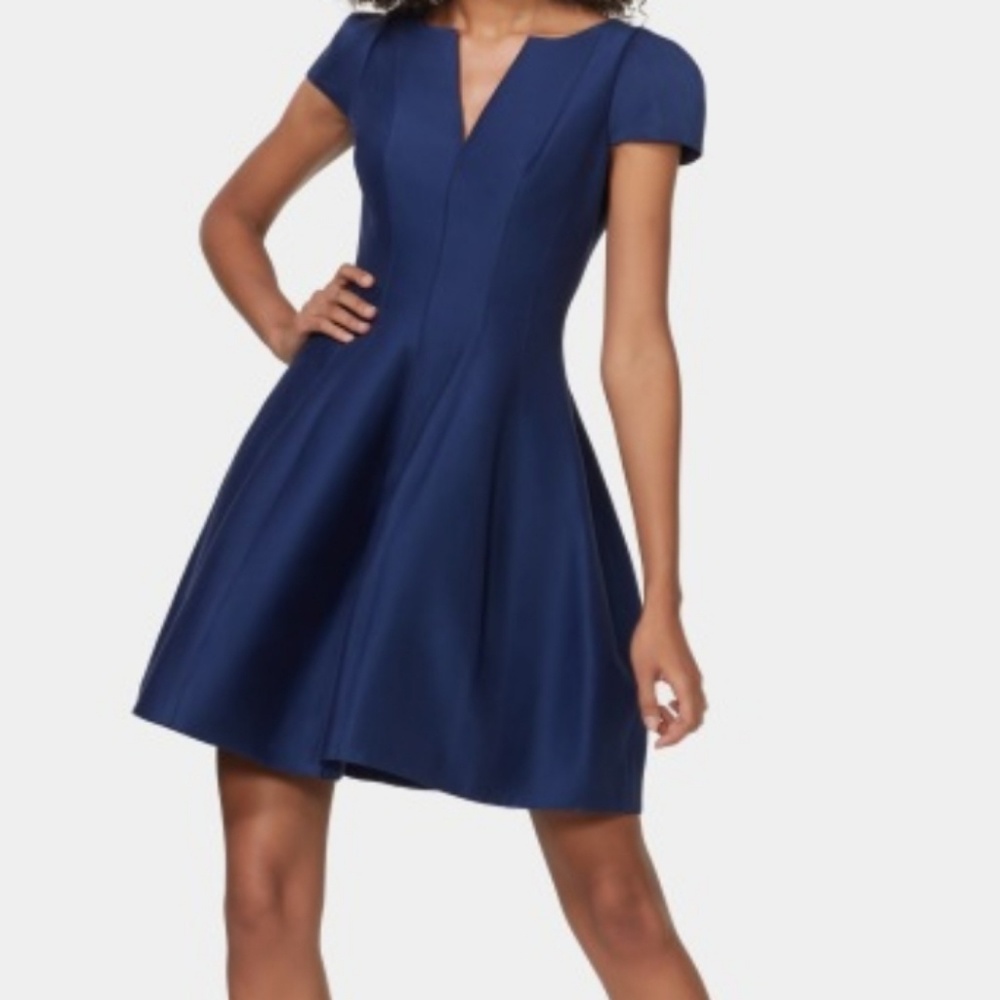 Halston Heritage Royal blue dress
